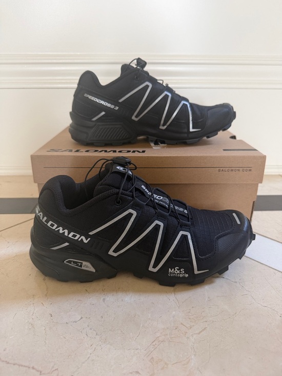 Salomon Shoes - Salomon Speedcross 3 Women’s Size 7/Men’s Size 6Black Reflective Silver Like New